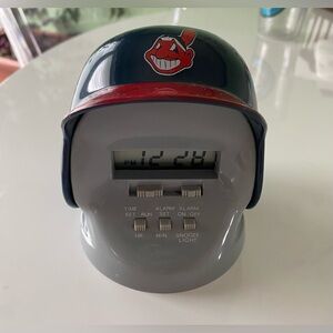 Vintage Cleveland Indians Helmet Clock